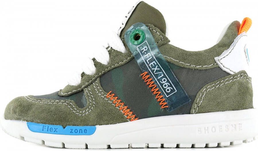 Shoesme Sneakers | Jongens | Army Green | Leer - Foto 3