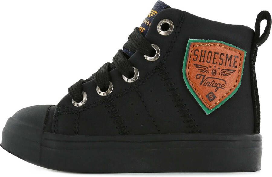 Shoesme Sneakers | Jongens | Black | Leer