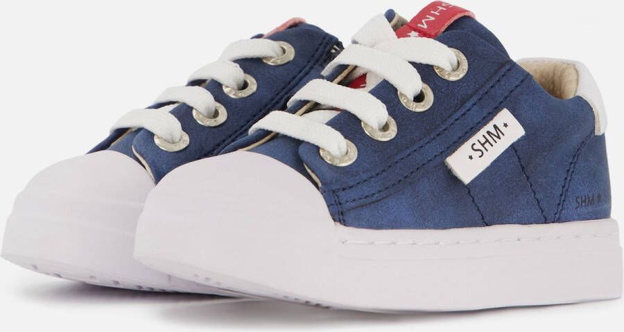 Shoesme leren sneakers donkerblauw Leer Effen 21 - Foto 3
