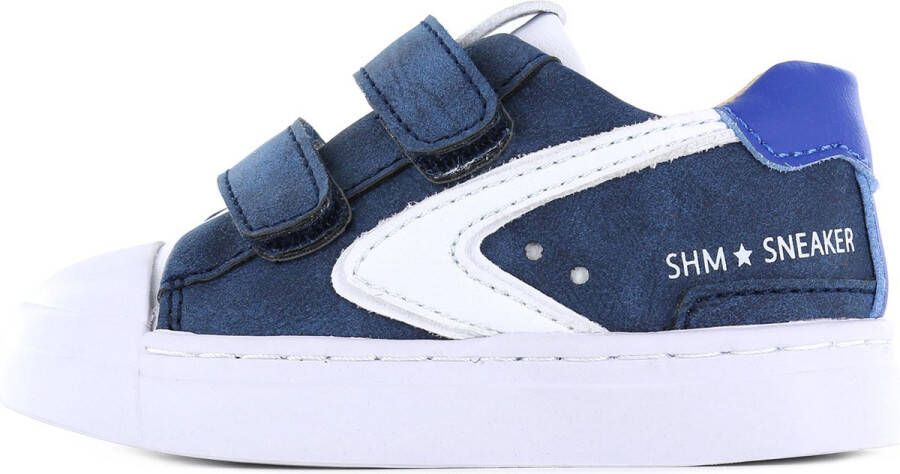 Shoesme Sneakers Jongens BLUE WHITE Leer