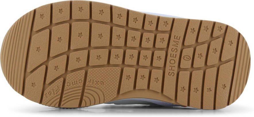 Shoesme Sneakers Jongens White Blue Orange Leer