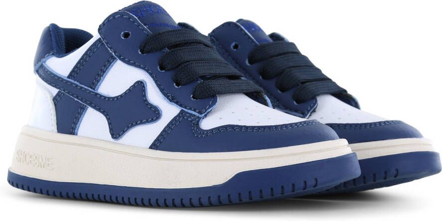 Shoesme Sneakers Jongens White Blue Sportvoering