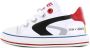 Shoesme Sneakers | Jongens | white red | Leer - Thumbnail 1