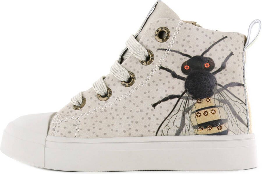 Shoesme Sneakers Meisjes Beige Wasp Leer