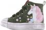 Shoesme SH21W020 B hoge leren sneakers groen roze - Thumbnail 2