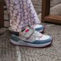Shoesme Sneakers Meisjes Jeans Blue Fuchsia Leer - Thumbnail 1