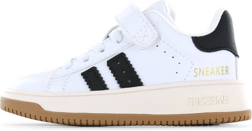 Shoesme Sneakers White Black Sportvoering