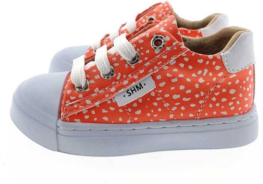 Shoesme Sneakers Meisjes Peach Dots Leer