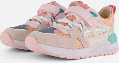 Shoesme Sneakers Meisjes Peach Pink Leer
