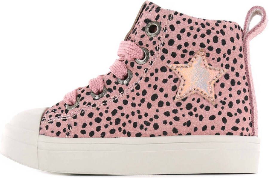 Shoesme Sneakers Meisjes Pink Dots Leer