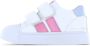 Shoesme Sneakers Meisjes White Pink Blue Leer - Thumbnail 2