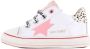 Shoesme On22s202 Lage sneakers Leren Sneaker Meisjes Wit - Thumbnail 3