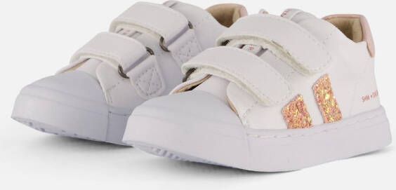 Shoesme Sneakers Meisjes white Pink Leer