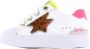 Shoesme SH21S021-A leren sneakers met glitters wit goud Meisjes Leer Panterprint 26 - Thumbnail 2