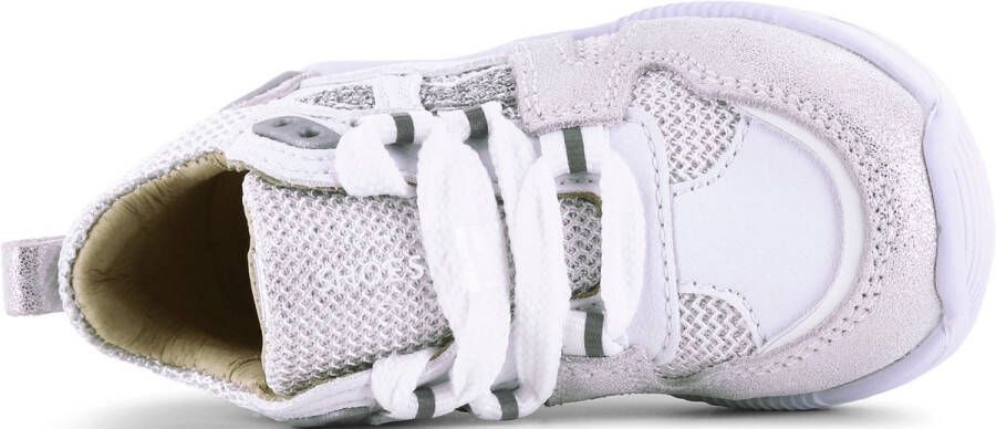 Shoesme Sneakers Meisjes white silver Leer