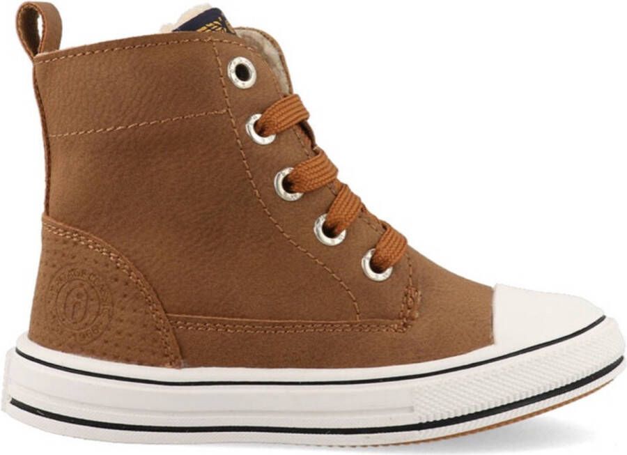 Shoesme On22w211 Hoge sneakers Leren Sneaker Cognac - Foto 3
