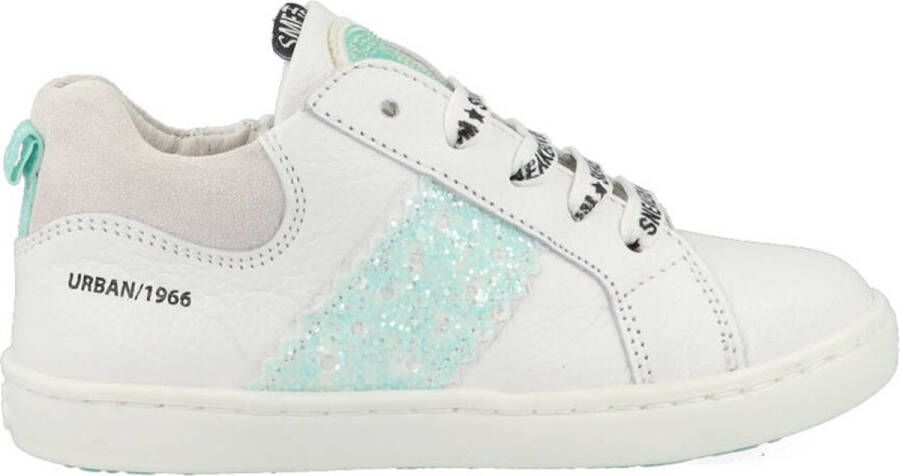 Shoesme Sneakers | | white green | Leer