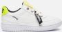 Shoesme MU21S020-C leren sneakers wit geel - Thumbnail 1