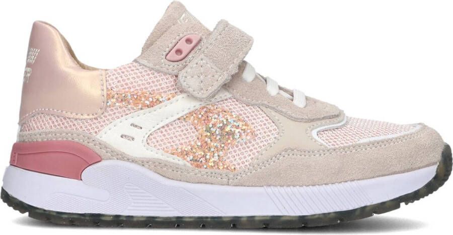 Shoesme Beige-Roze Sneaker Sneakers Kinderen Meisjes Beige Peach Microleer - Foto 3