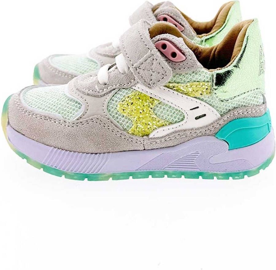 Shoesme ST24S006 sneaker groen combi