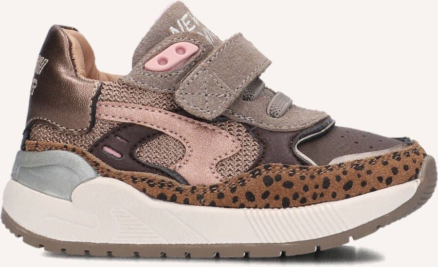 Shoesme leren sneakers brons zwart Meisjes Leer Meerkleurig 24 - Foto 2