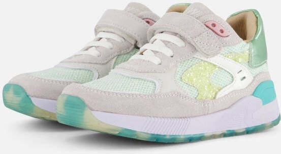 Shoesme chunky leren sneakers mintgroen Jongens Leer Meerkleurig 34 - Foto 2