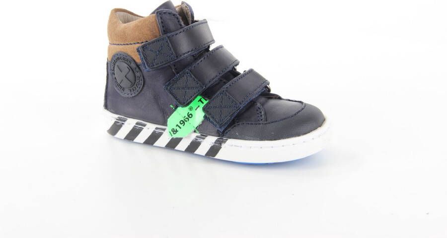 Shoesme Ur21w043 Hoge sneakers Leren Sneaker Jongens Kids Blauw - Foto 2