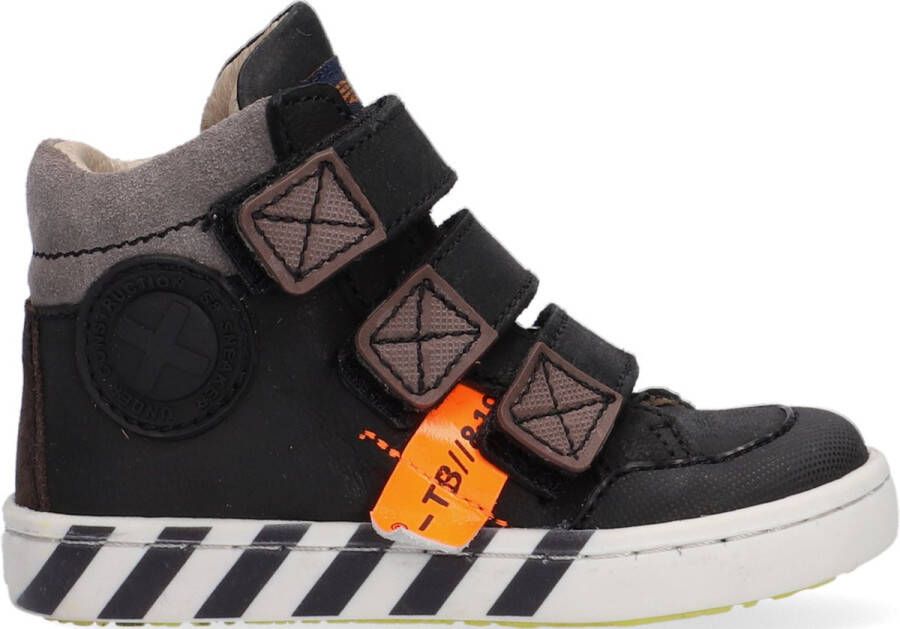 Shoesme Ur21w043 Hoge sneakers Leren Sneaker Jongens Kids Zwart - Foto 2