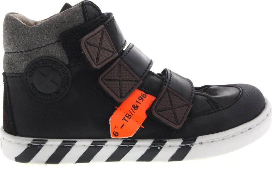 Shoesme Ur21w043 Hoge sneakers Leren Sneaker Jongens Kids Zwart - Foto 3