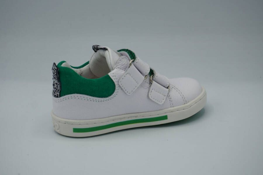 Shoesme Urban wit green klittenband schoen sneaker