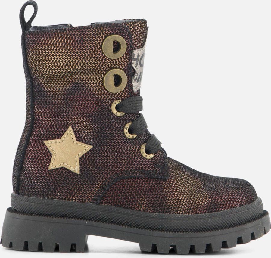 Shoesme Nt23w004 Veterboots Laarzen Met Veters Meisjes Brons - Foto 2