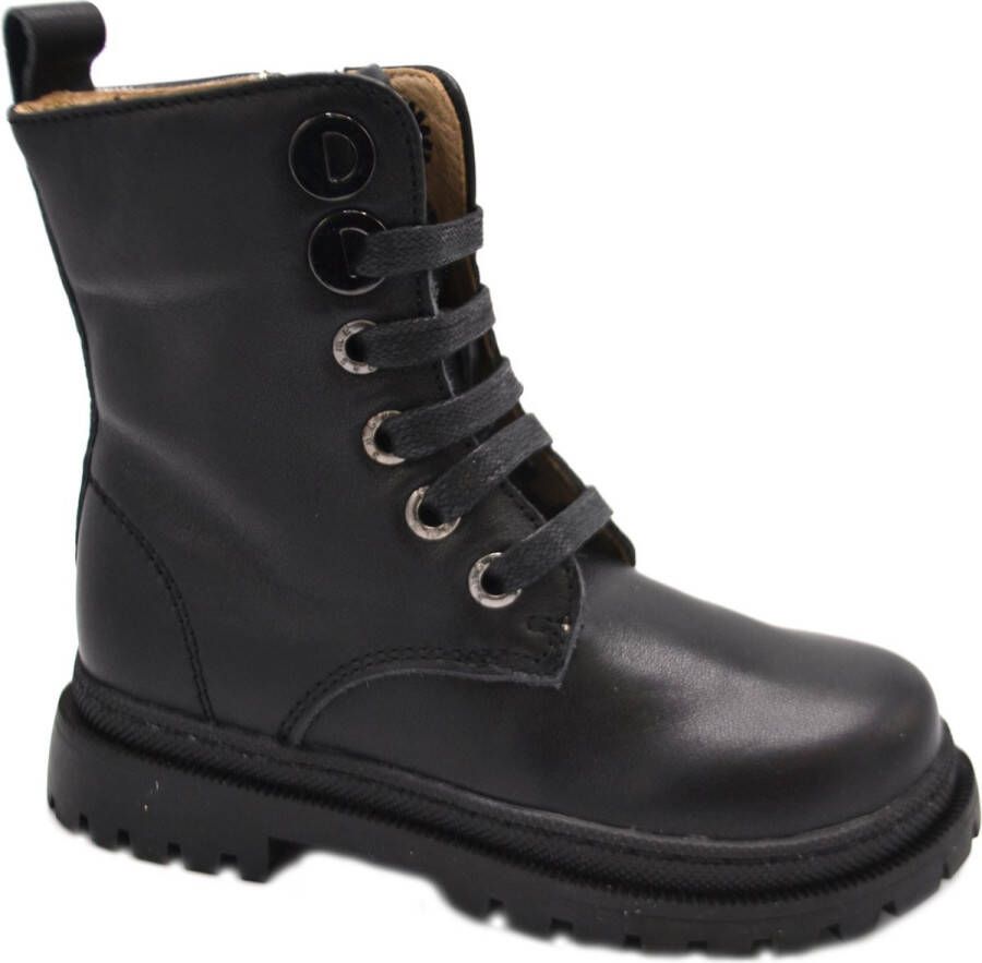 Shoesme Nt21w005 Veterboots Laarzen Met Veters Meisjes Kids Zwart - Foto 2
