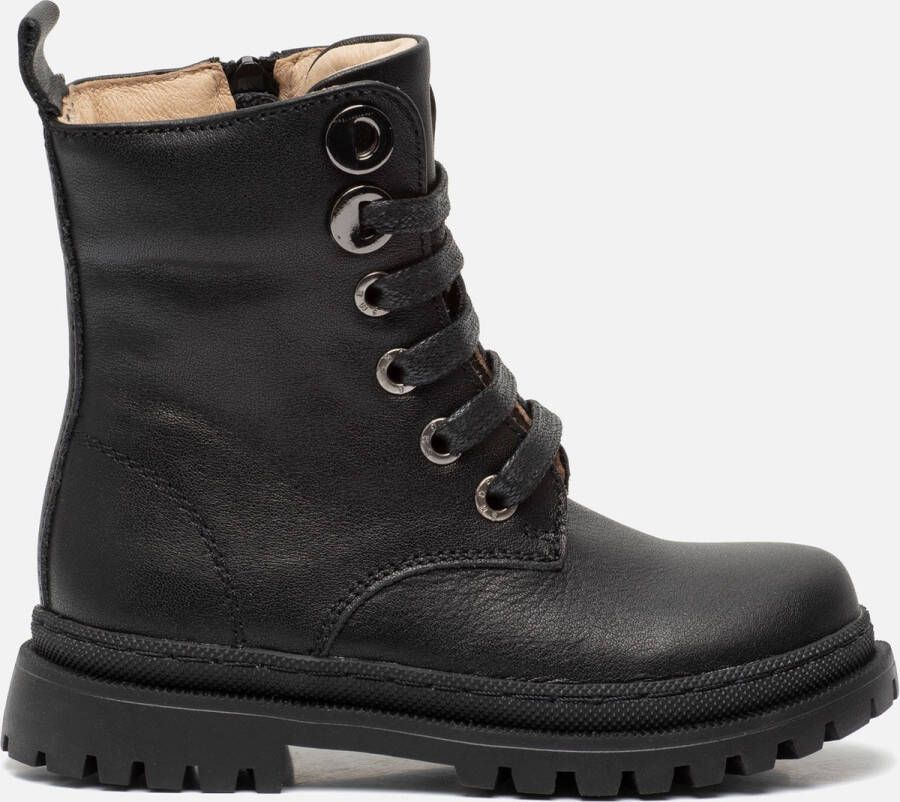 Shoesme Nt21w005 Veterboots Laarzen Met Veters Meisjes Kids Zwart