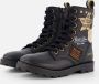 Shoesme TA23W100 tank boots zwart combi - Thumbnail 1