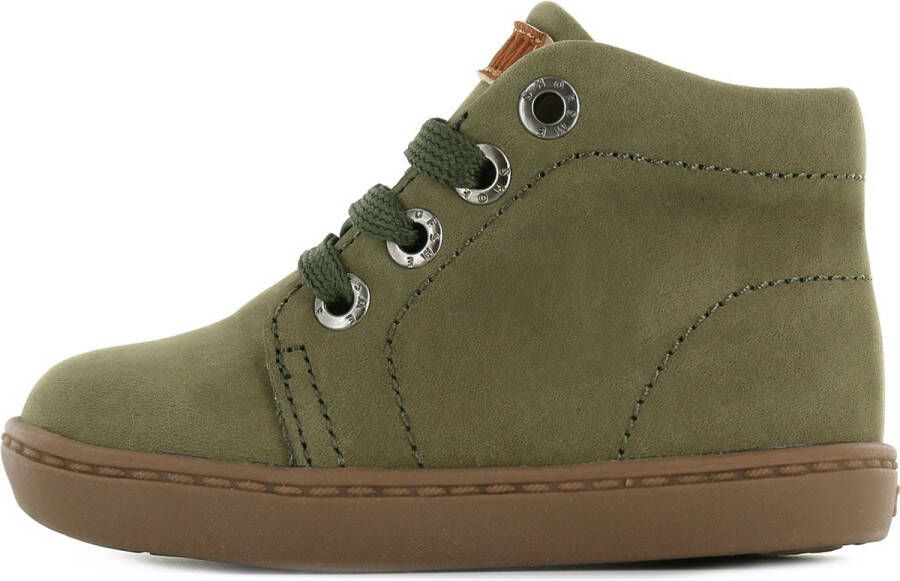 Shoesme Veterschoenen Jongens Green Leer