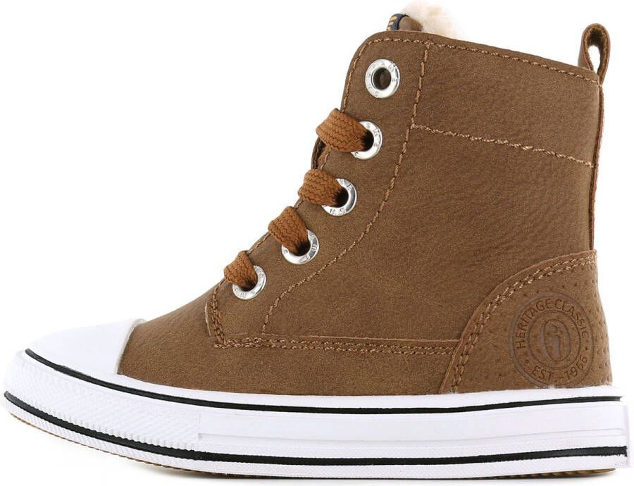 Shoesme On22w211 Hoge sneakers Leren Sneaker Cognac