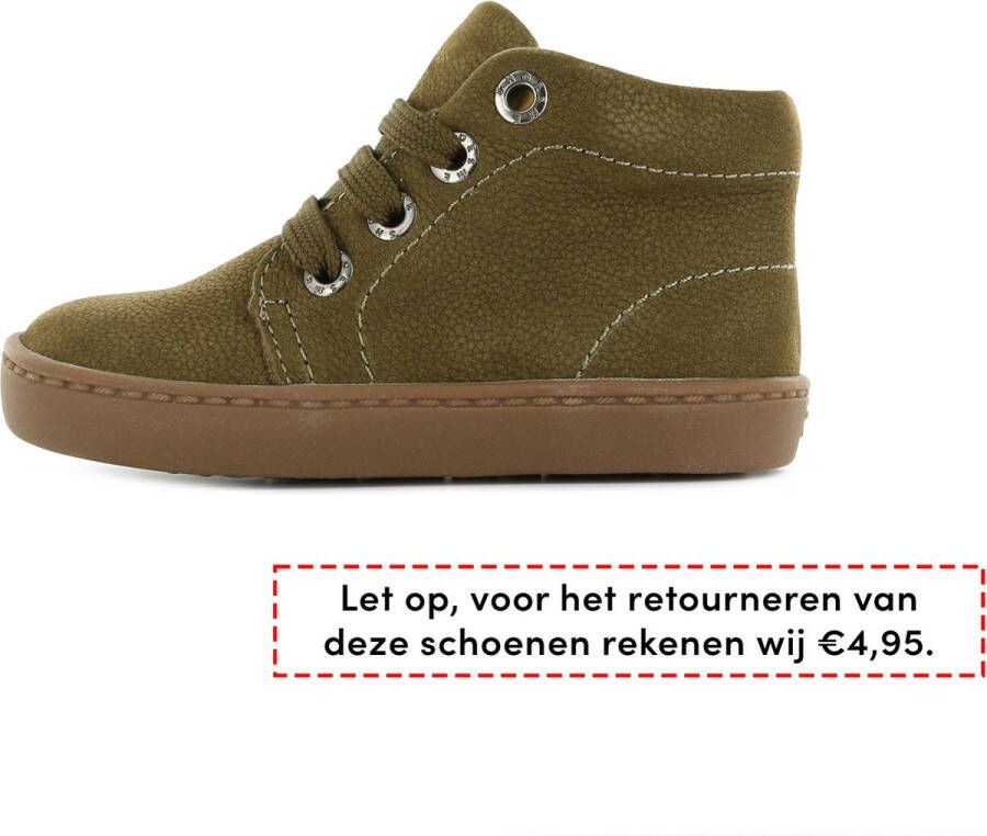 Shoesme Veterschoenen | Meisjes jongens | Green | Leer