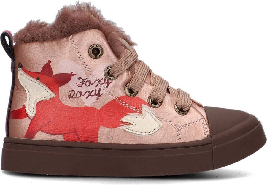 Shoesme Sh23w020 Hoge sneakers Leren Sneaker Meisjes Kids Roze - Foto 3