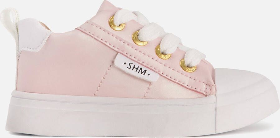 Shoesme Veterschoenen Meisjes Pink Pearl Leer