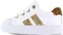 Shoesme SH21S021-A leren sneakers met glitters wit goud Meisjes Leer Panterprint 26 - Thumbnail 2