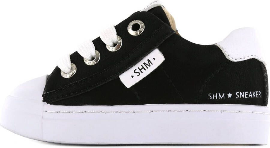 Shoesme SH21S001-J leren sneakers zwart Leer Effen 23