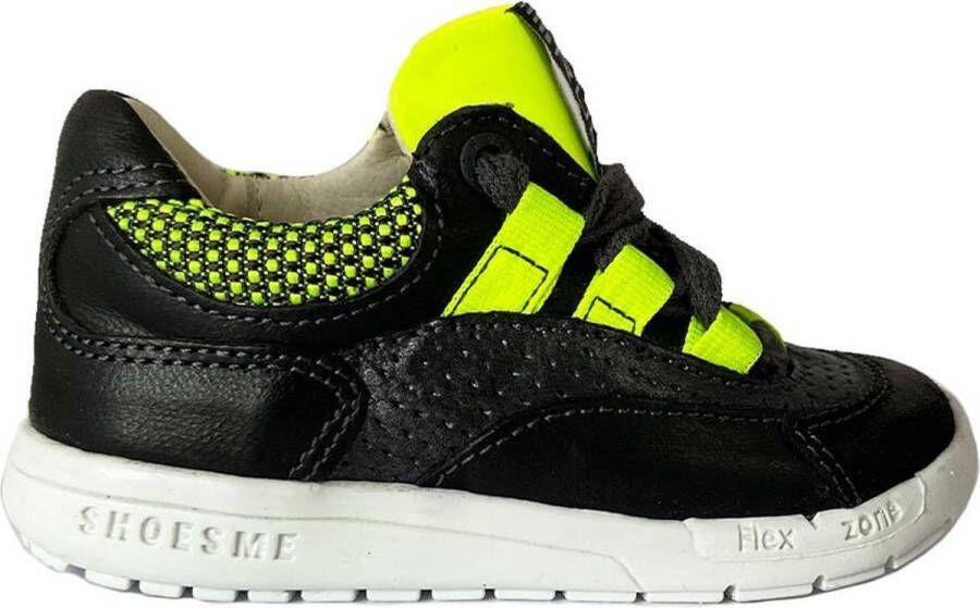 Shoesme Zwarte Veterschoenen Run Flex