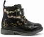 Shone Schoenen Enkel laarzen 234-026-BLACK Meisje black gold - Thumbnail 1