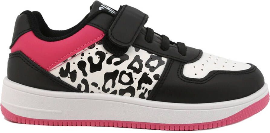 Shone Girl Leopard Print Sneakers Kids Pink