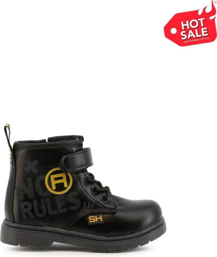 Shone Schoenen Enkel laarzen 3382-056-BLACK Meisje black yellow