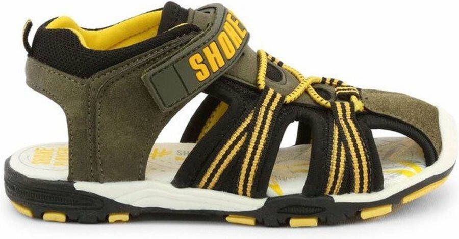 Shone Schoenen Sandalen 3315-030-MILITARY Kinderen darkolivegreen yellow