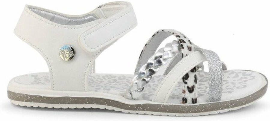 Shone Schoenen Sandalen 7193-021-WHITE Kinderen white silver