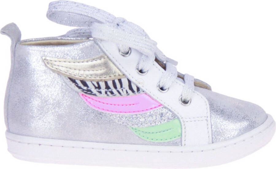 Shoo Pom Bouba Wings Zilveren Sneaker