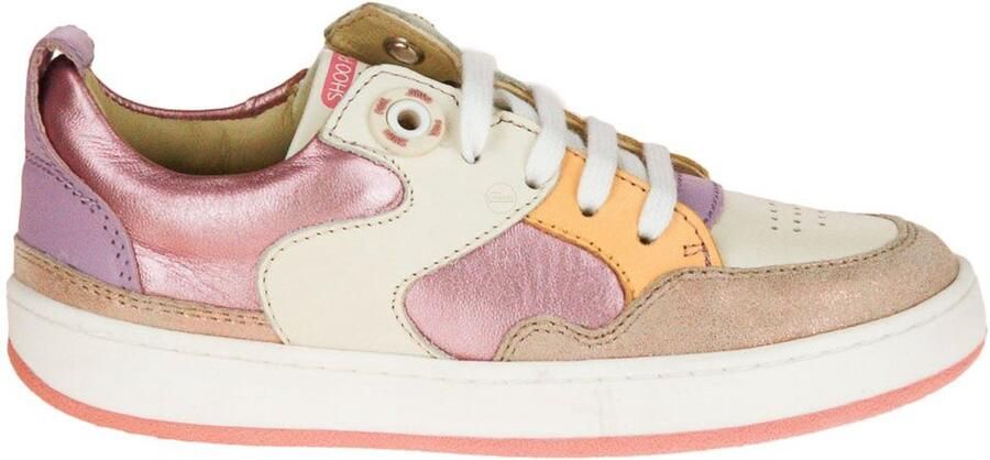 Shoo Pom Shoopom Teams New Lace Sneaker Zilver-Roze