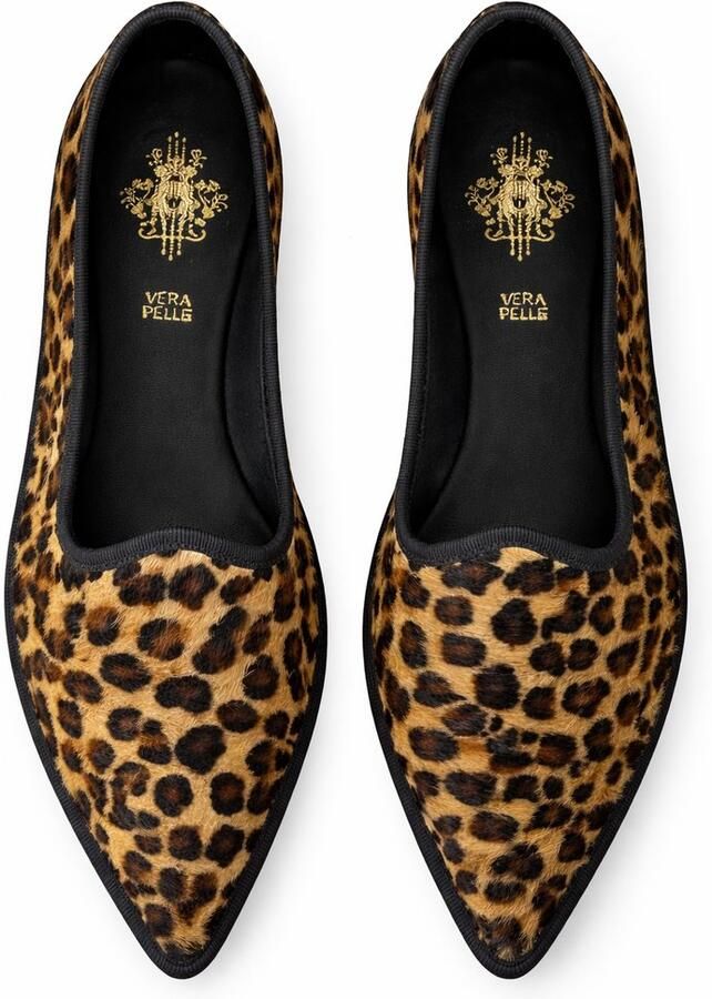 SI ltaliaanse loafers paardenhaar cavallino leopardo fuxia